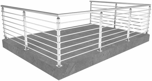 bar railing seattle floor mounted 36 in